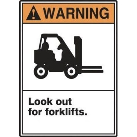 Accuform ANSI WARNING SAFETY SIGN LOOK OUT MRHR301XL MRHR301XL